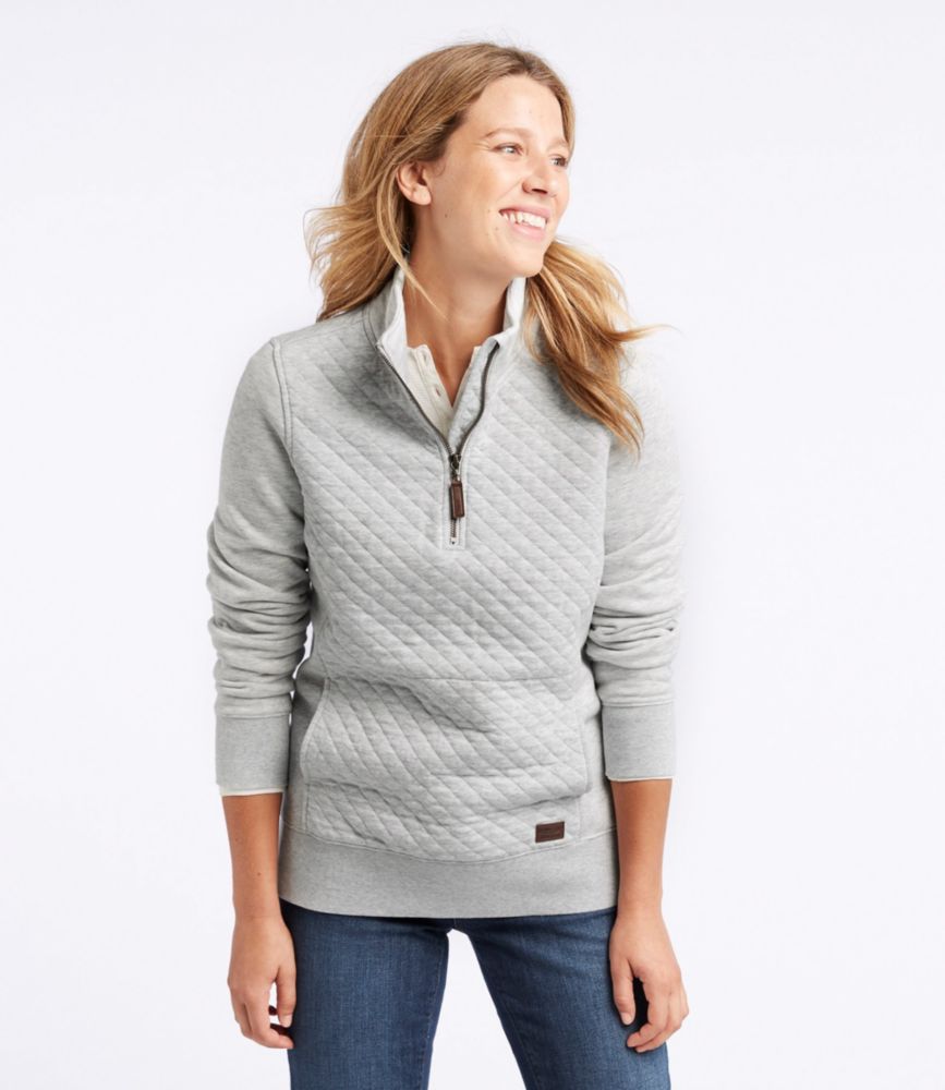 Women's Quilted Full-Zip Sweatshirt at L.L. Bean