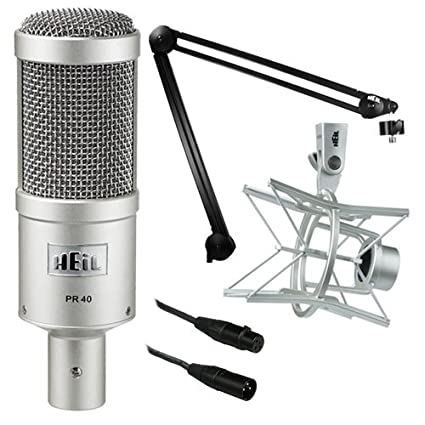 Heil Sound PR 40 Dynamic Cardioid Studio Microphone Bundle with